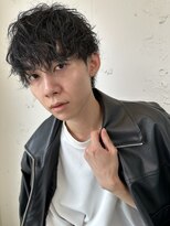ロミーオム 本厚木(ROMMY. Homme)&nbsp;刈り上げツーブロックスパイラルパーマメンズヘア