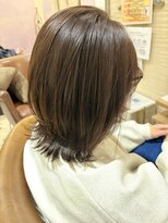 ブランシェ ヘアデザイン(BLANCHE hair design) アッシュ系オーガニックカラー×ミディアムレイヤー