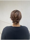 ふわふわシニヨンヘアセット