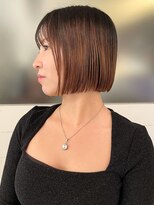 トリコ アヴェダ ららテラス北綾瀬(tricot AVEDA)&nbsp;ショートボブ/切りっぱなしボブ/ボブ/柔らかベージュ