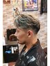 メンズカット＋ハイライトメッシュ￥14500（立川men's/ホワイトメッシュ）