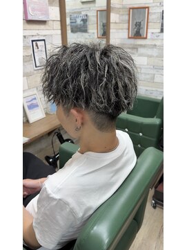 アンサ 阪急桂店(ANSA) ホワイトメッシュ×ツイストパーマ
