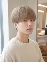 カラン エ ノエル(Calin et Noel)&nbsp;Men's/マッシュショート/シースルーバング/ベージュ