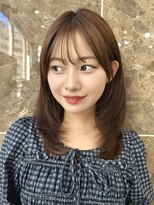 ポーチバイハニー オモテサンドウ(PORCH by HONEY omotesando)&nbsp;ミディアムヘアれいやーモカブラウン3