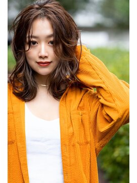 オースティン 門前仲町(AUSTIN) AUSTIN☆外ハネボブアッシュブラウンネオウルフツイストパーマ