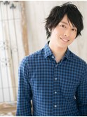 ≪mod's men≫くせ毛カットで無造作束感ショートウルフa
