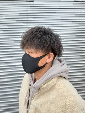 アムズヘアーファム ツイスト×アッシュグレー