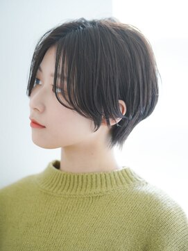 ヘアースパパズ(hairspaPAZ) 暗髪ハンサムショート/小顔立体カット/祐天寺