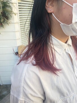 バズ(BUZZ) 裾カラー♪落ち着いたピンクブラウン★BUZZ秋山