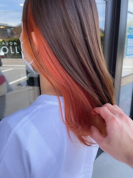 ニコル(NICOLL) オレンジインナーカラー