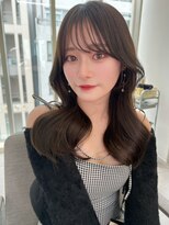 ノク(nok)&nbsp;オリーブグレージュ韓国ヘア_ネビージュこなれミディ