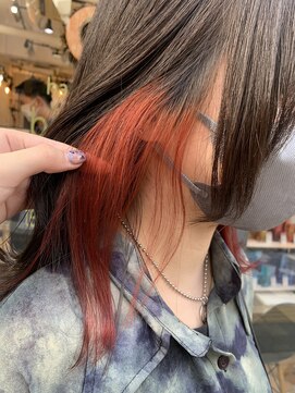 ビランチェ 池袋(bilancia) イヤリングレッドブラウン