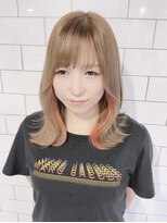 シアー(sheer)&nbsp;《sheer/大黒》＃インナーカラー＃アプリコットオレンジ