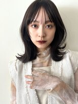 コート 表参道(Cote)&nbsp;くびれミディ★斜めバング/グレージュカラー/シルキーベージュ