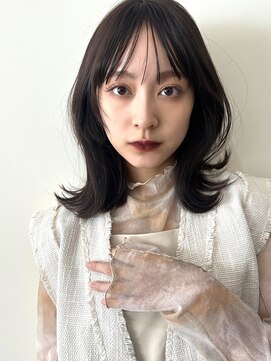 コート 表参道(Cote) くびれミディ★斜めバング/グレージュカラー/シルキーベージュ