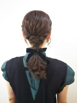 横濱ハイカラ美容院(haikara美容院)&nbsp;結婚式参列ヘアセット　ローポニー