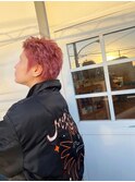 メンズライクなスパイキーショート×ラベンダーピンク/40代50代