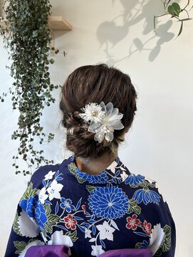 ゼスト 中野店(ZEST) 【ZEST中野/犬飼ひかる】浴衣アレンジ/ふんわりシニヨン