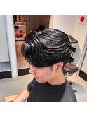 韓国風センターパート×ニュアンスパーマ