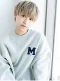 イメチェン/ホワイトブロンド/外ハネボブ/ワイドバング/白河45