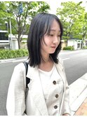 【顔まわりレイヤーでお洒落ボブ】