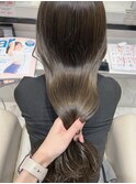 ロング*透明感カラー*オリーブカラー*髪質改善トリートメント