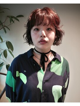 ヤーン(YARN) ボルドーボブパーマ