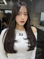 ロンドアヴァントゥス 池袋(Lond aventus)&nbsp;ミニウルフレイヤーカット顔周りカット前髪カット韓国ロング池袋