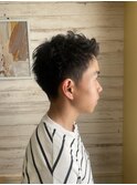 朝ラク！癖毛活かしパーマ風