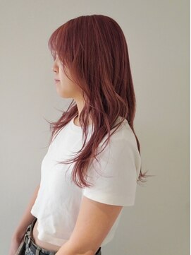 ロマリア 渋谷 渋谷宮益坂(Lomalia) 乾かすだけでキマる髪/馴染むハイトーンアプリコット