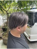 メンズダブルカラー☆シルバーアッシュ
