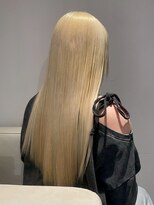 ベレーザ 渋谷(BELEZA)&nbsp;18053髪質改善ストレートホワイトブロンドミルクティーブロンド