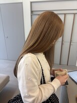 ローレンアオ(LOREN AO)&nbsp;ミルクティーブロンド/ダークブルー/デジタルパーマ/矢場町
