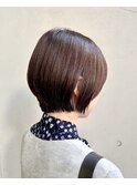 ショートボブ×丸みショート×大人ショート×前髪あり×横浜