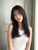 ワゴンバイアフロート(Wagon by afloat) ストレートレイヤー×ハッシュカット20代30代40代丸顔面長池袋