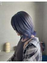 シアン(cyan) グレージュ×ネイビー