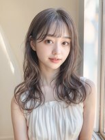 ラル 水戸県道50号店(Lalu.) ダークパープル/ナチュラルショート/夏のヘアアレンジ/水戸