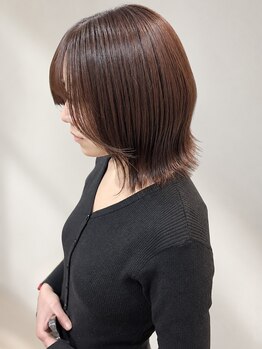 ベルバイグロー(belle by grow)の写真/【駐車場完備/口コミ高評価】丸顔/面長/ベース型など骨格やお顔の形に合わせた顔周りカットが人気の美容室