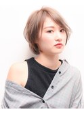 【snob rico.】【高槻】ヌーディーベージュ×前下がりボブ