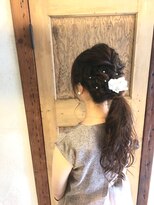 ムードコア(mu;d-Coa) 【寺澤千春】結婚式に,二次会に!ロングを活かしたゆるポニー