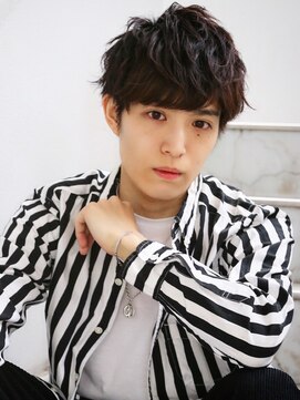 アフロート ディル(AFLOAT D'L) ◆AFLOAT◆サイドパートショートワイルドアップバング テクノ