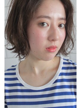 ソルト(Salt) 【Salt大名】外ハネランダムパーマ×ピンクベージュ(OKABE)1