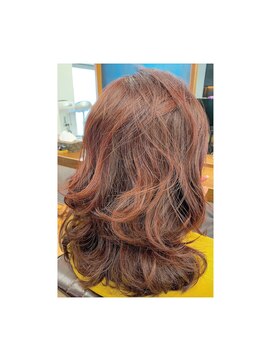 ルーム(Luum) レッド、バレイヤージュ