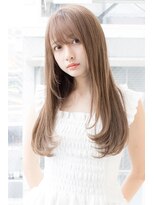 アフロート ギンザ(AFLOAT GINZA)&nbsp;AFLOAT明日香の 大人かわいい 斜めバング 柔らかストレート