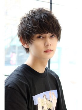 ネイビー(NAVY) くせ毛風パーママッシュ スパイラルMIX巻き 韓国ヘア