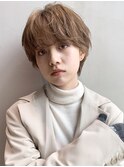 ワンカールショート_耳かけウェーブパーマ_37088