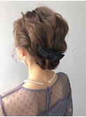 肩上ボブでもできるシニヨンセット  エジリ