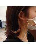 秋にオススメ☆くすみピンクのインナーカラー♪〔八戸,田向〕