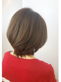 40代50代60代ミディアムヘアスタイル◇ひし形