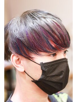 キミ(kimi) 【kimi自由が丘】ケアブリーチカラー × ユニコーンカラー